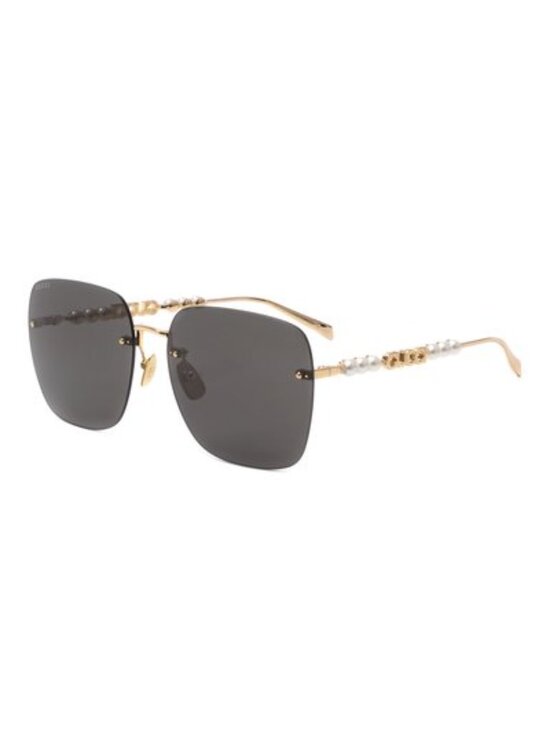 NEW GUCCI SUNGLASSES GG1923SA 001 GOLD WOMEN SQUARE EYEWEAR